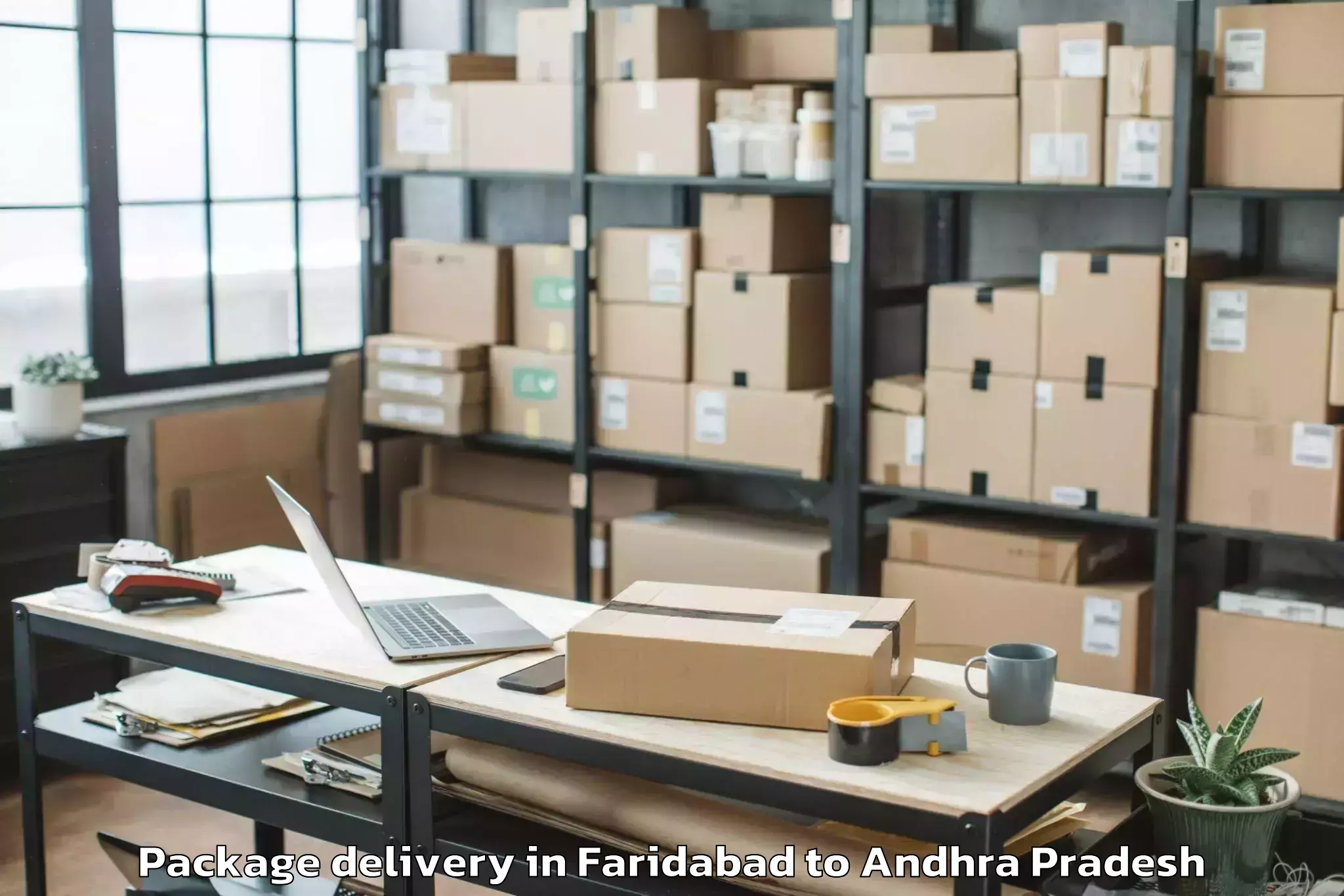 Leading Faridabad to Kovvur Package Delivery Provider